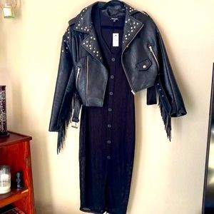 NWT Express Maxi Dress See Through Fabric